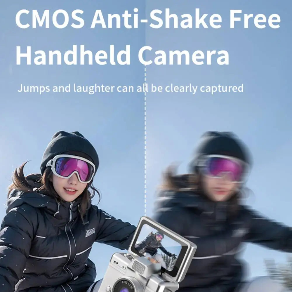 Mini Keychain Camera 1.47 Inch Flip Screen Digital CameraHD  Pocket Camcorder CCD for Kids Adults Gift for Birthdays New Year